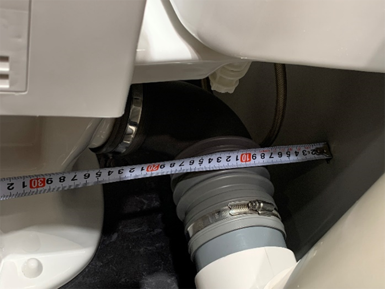 トイレの排水管（壁から便器までの距離）